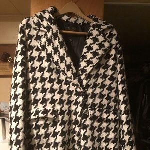 Black and White Peacoat